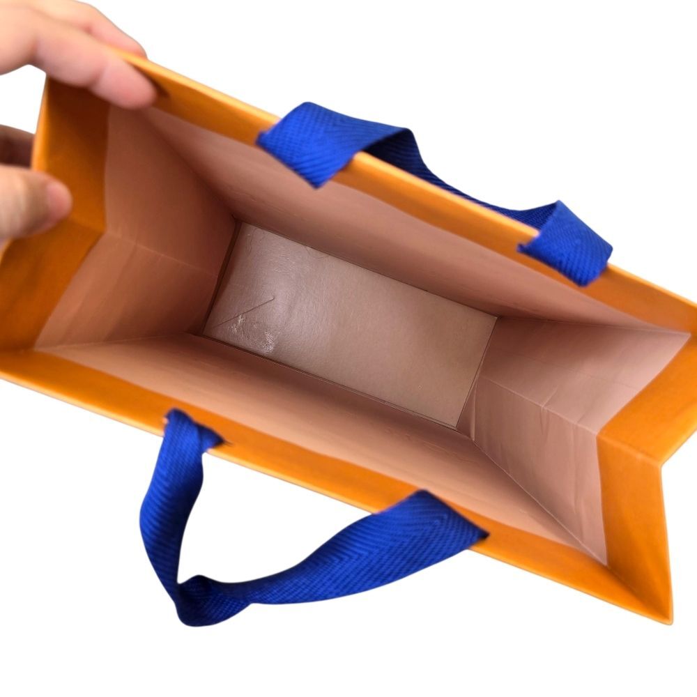 Authentic Louis Vuitton Luxury Orange Blue Empty Box 10.75"x 7.25"x3.125"  & Bag - Picture 12 of 15